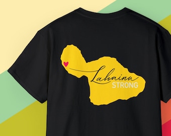 Lahaina Strong Maui with UNICKART LOGO Unisex Ultra Cotton Te':