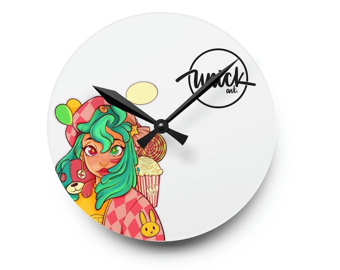 UNICKART - Candy Lady Acrylic Wall Clock