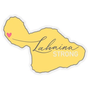 LAHAINA STARK MAUI - Kiss-Cut Sticker UnickArt