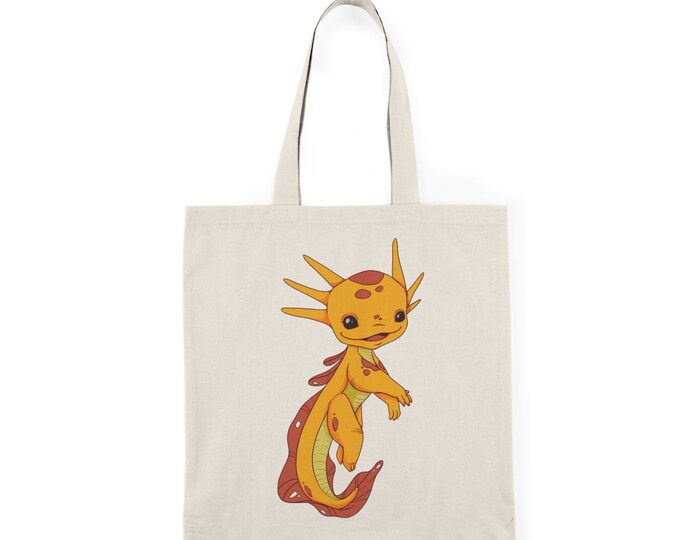 UNICKART - Cute Baby Axolotl Natural Tote Bag