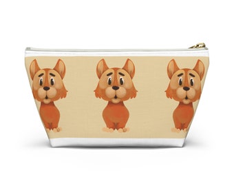 UNICKART - Puppy Face Vertical Accessory Pouch w T-bottom