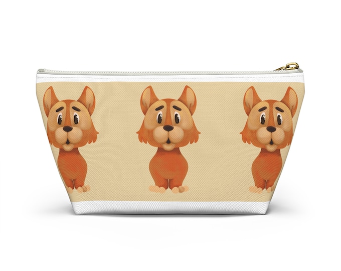 UNICKART - Puppy Face Vertical Accessory Pouch w T-bottom