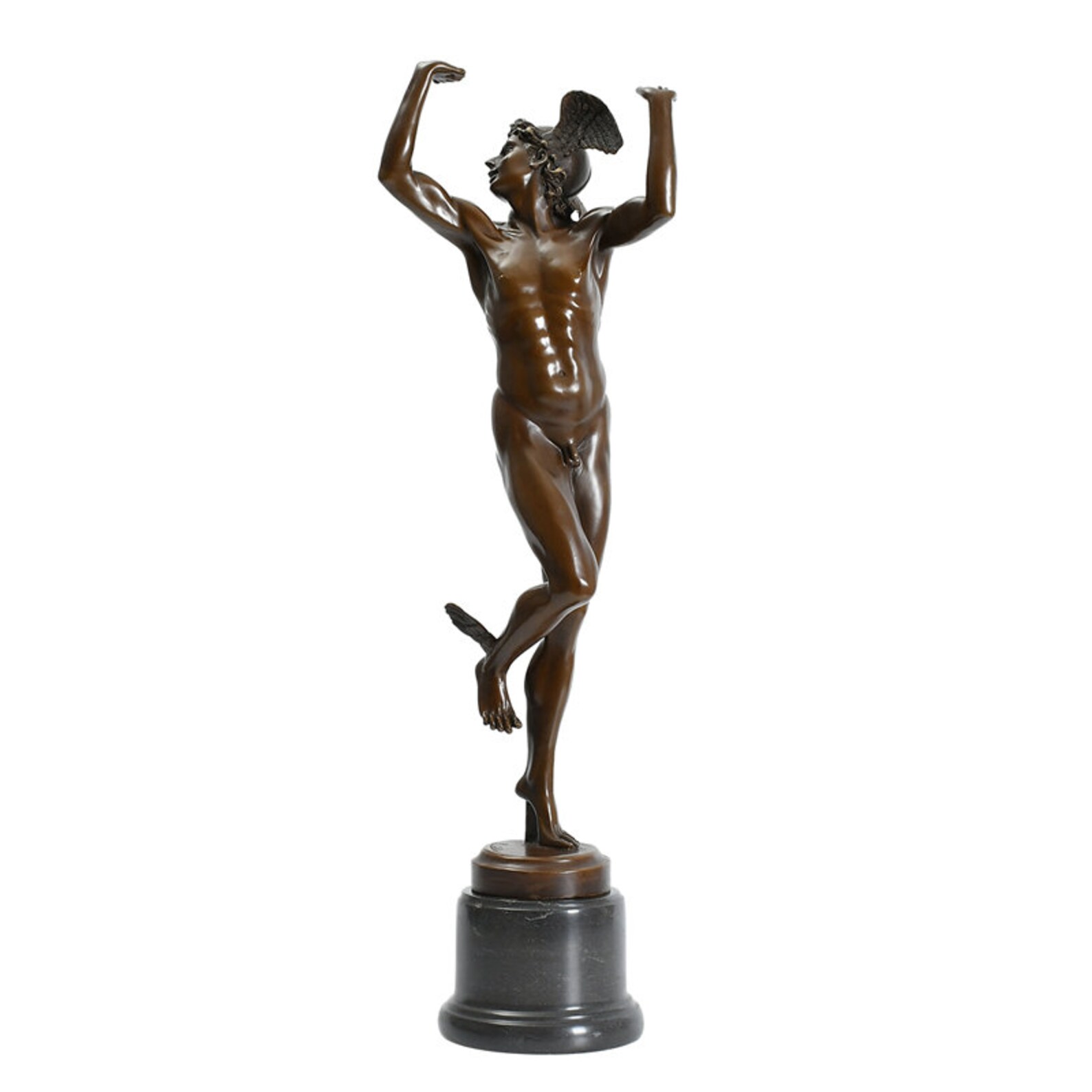 68CM Large Famous Bronze Mercury Statue Myth Commerce God Etsy