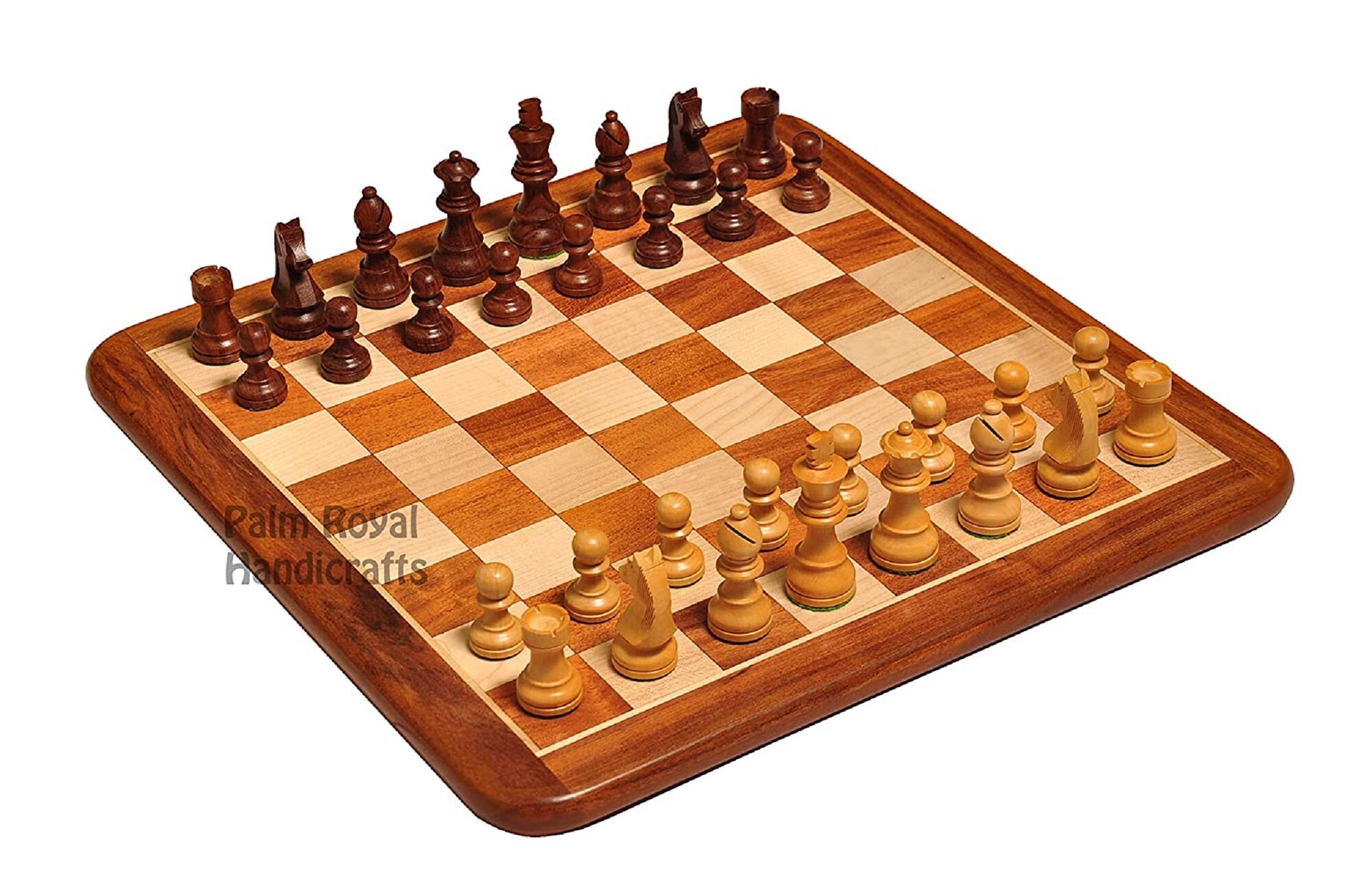 16 x16 inch Wooden Chess Board Set with Chessmen Etsy