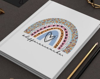Special Education Notebook-Spiral Journal- rainbow difference maker notebook, School Psychologist Journal-Teacher Journal-Counselor Notebook