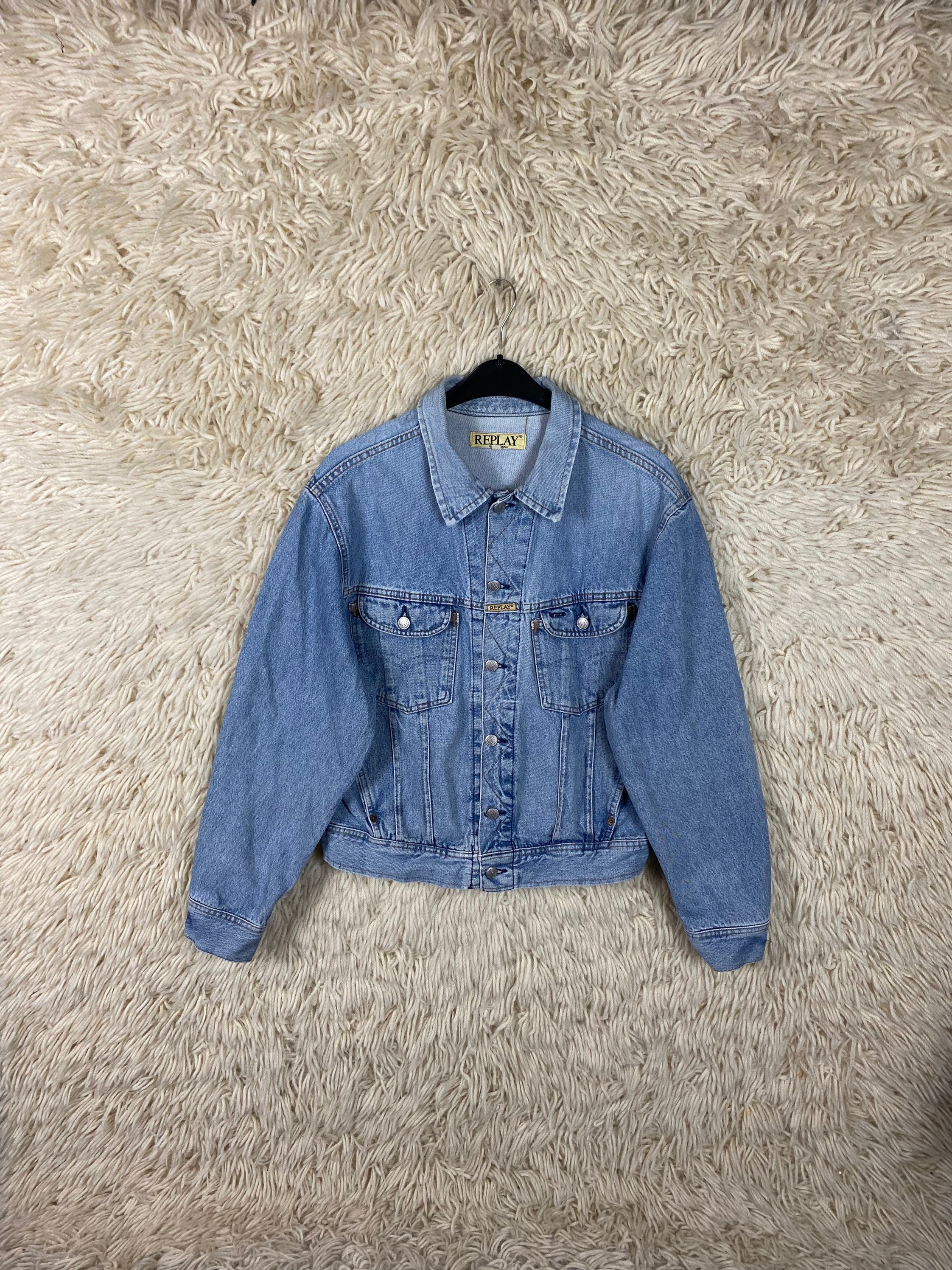 Replay Motorrad Jeansjacke Damen Vintage Size L Replay Denim - Main Image