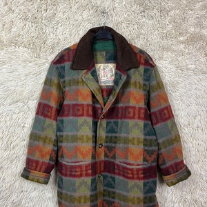 Vintage Navajo Wool Jacket Size S - XL Jacket Oversize