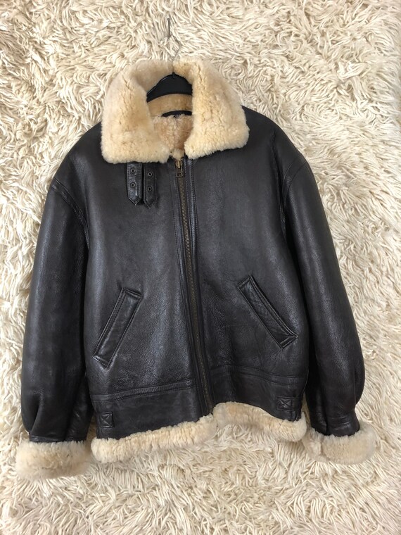 Vintage Sheepskin Pilot Jacket Pilot Jacket Sheeps