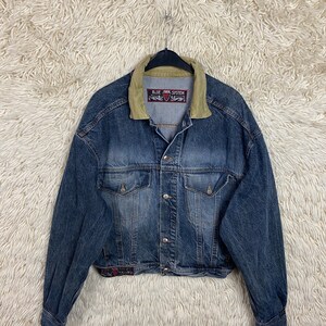 Vintage Denim Jacket Size M - XL Denimjacket Jeansjacke