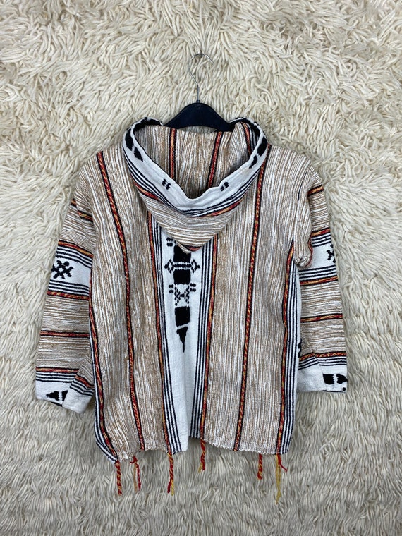 Vintage Size S - L Woven Jacket Ethnic Hoodie Lat… - image 4