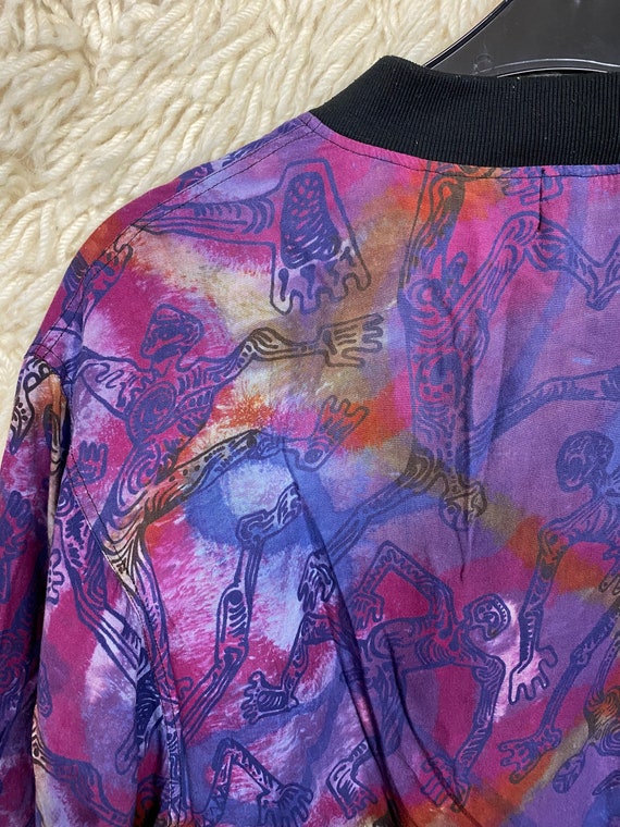 Vintage Jacket Size S - L Cotton Tiedye Batik Eth… - image 9