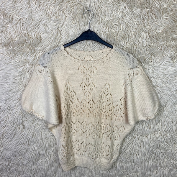 Vintage Women’s Size S Pollunder Pullover Strickpullover Knitwear 80s 90s