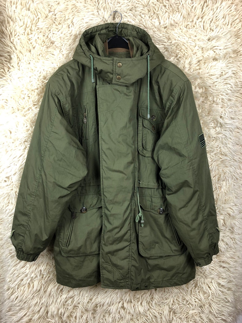 Vintage Size XL XXL U.S Army Men/'s Anorak Men/'s Jacket Parka Winter Transition Hoodie Hooded Jacket Jacket 80s 90s