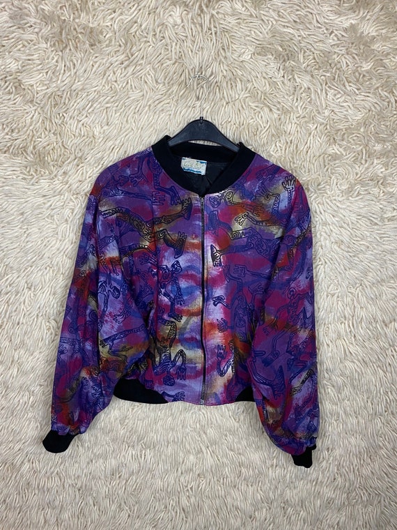 Vintage Jacket Size S - L Cotton Tiedye Batik Eth… - image 1