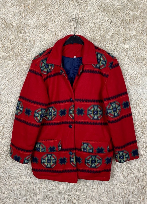 Vintage Size S - L Fleece Jacket Fleece Jacket Cr… - image 2