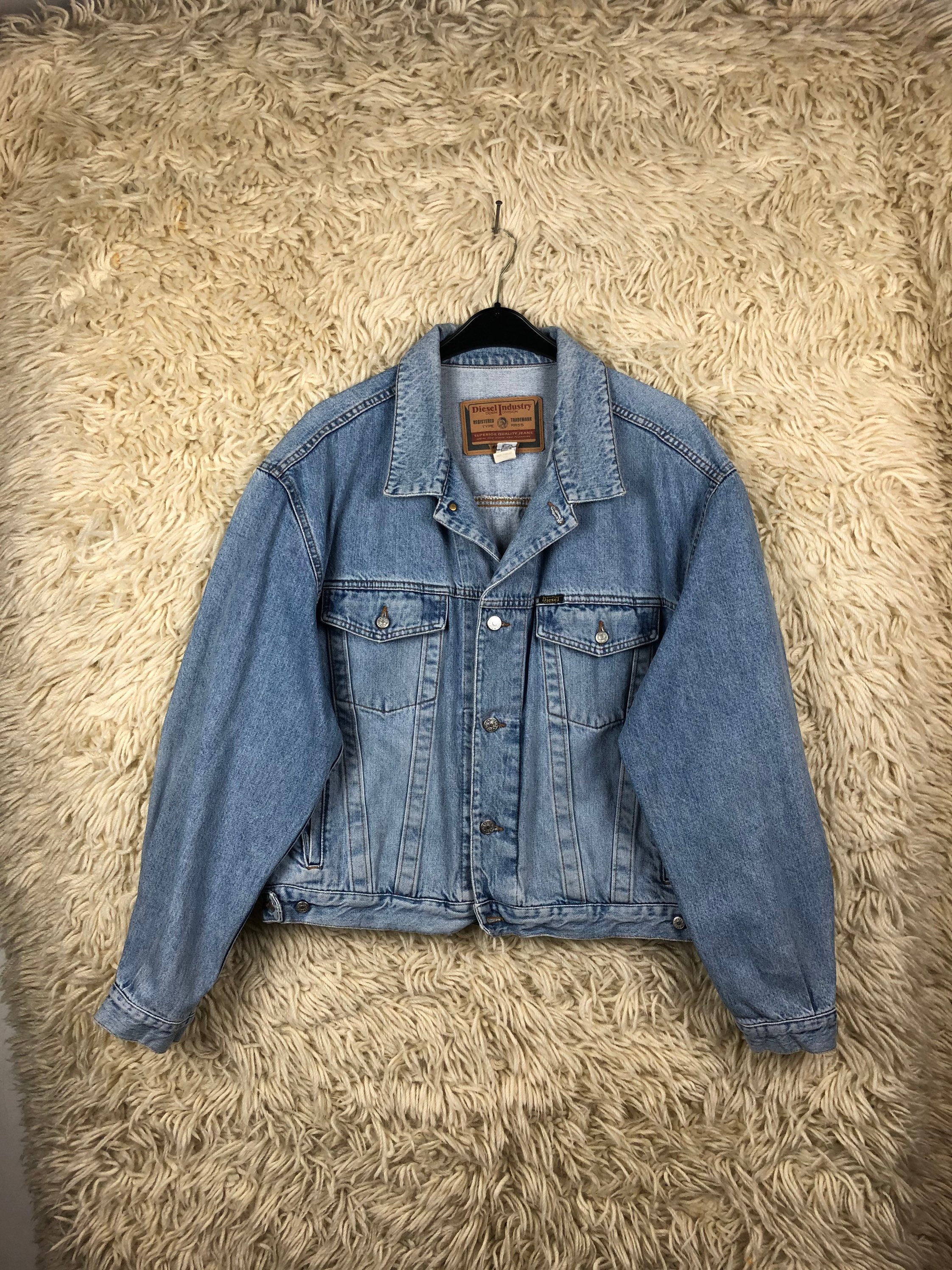 ジャケット・アウター Vintage Diesel 90 denim jacket XXL Diesel Denim Jacket XL - Unique Design