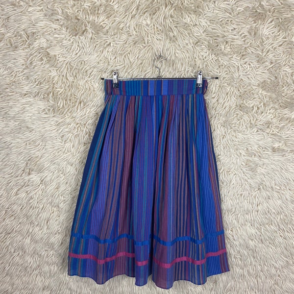 Vintage Skirt Size S - M Crazy Pattern Rock 80s 90s