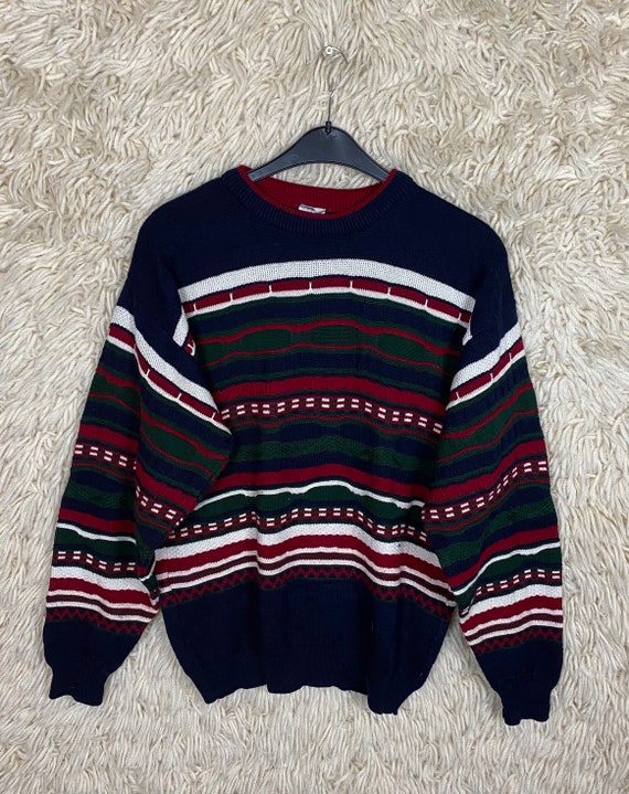 Vintage Size M L Crazy Pattern Sweater 