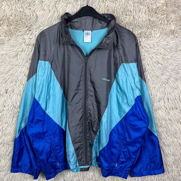 Vintage Adidas Size XXL ( 9 / 186 ) jacket Shelljacket Jacke Oversize Windbreaker Old School Sportswear 80s 90s