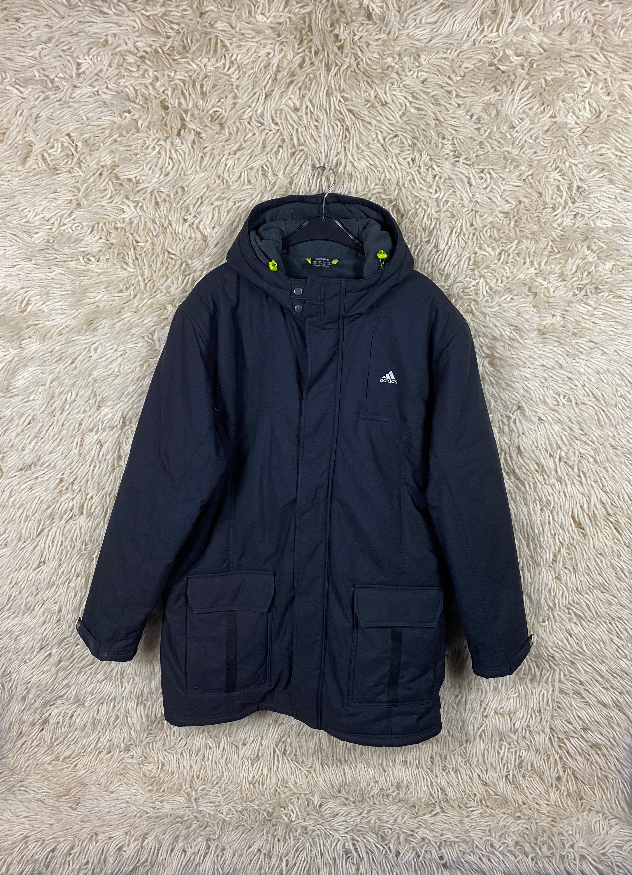 Vintage Adidas Coat Size XL Jacket Lined Winter Jacket Winter Jacket Coat 80s 90s Etsy