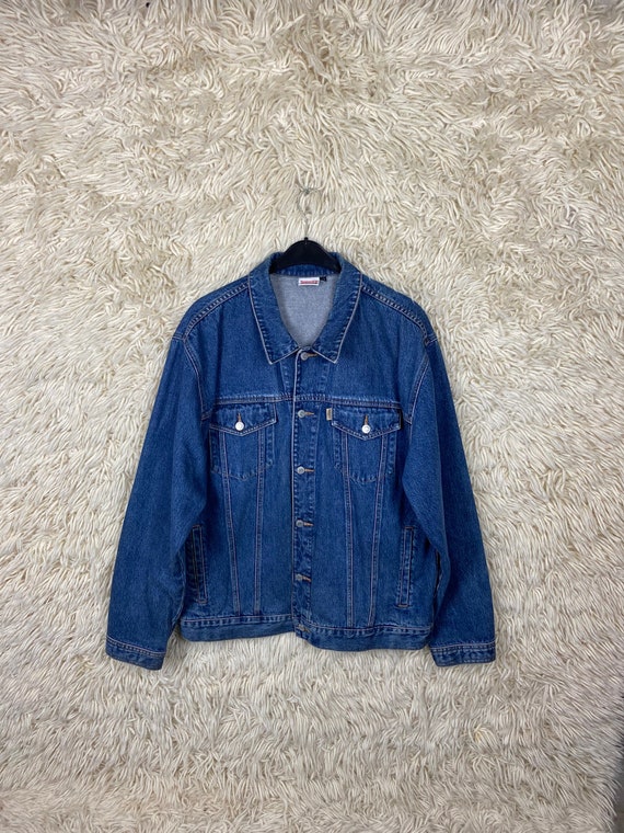 Vintage Size L XL Denim Jacket Blue Denim Jacket Jacket Etsy UK