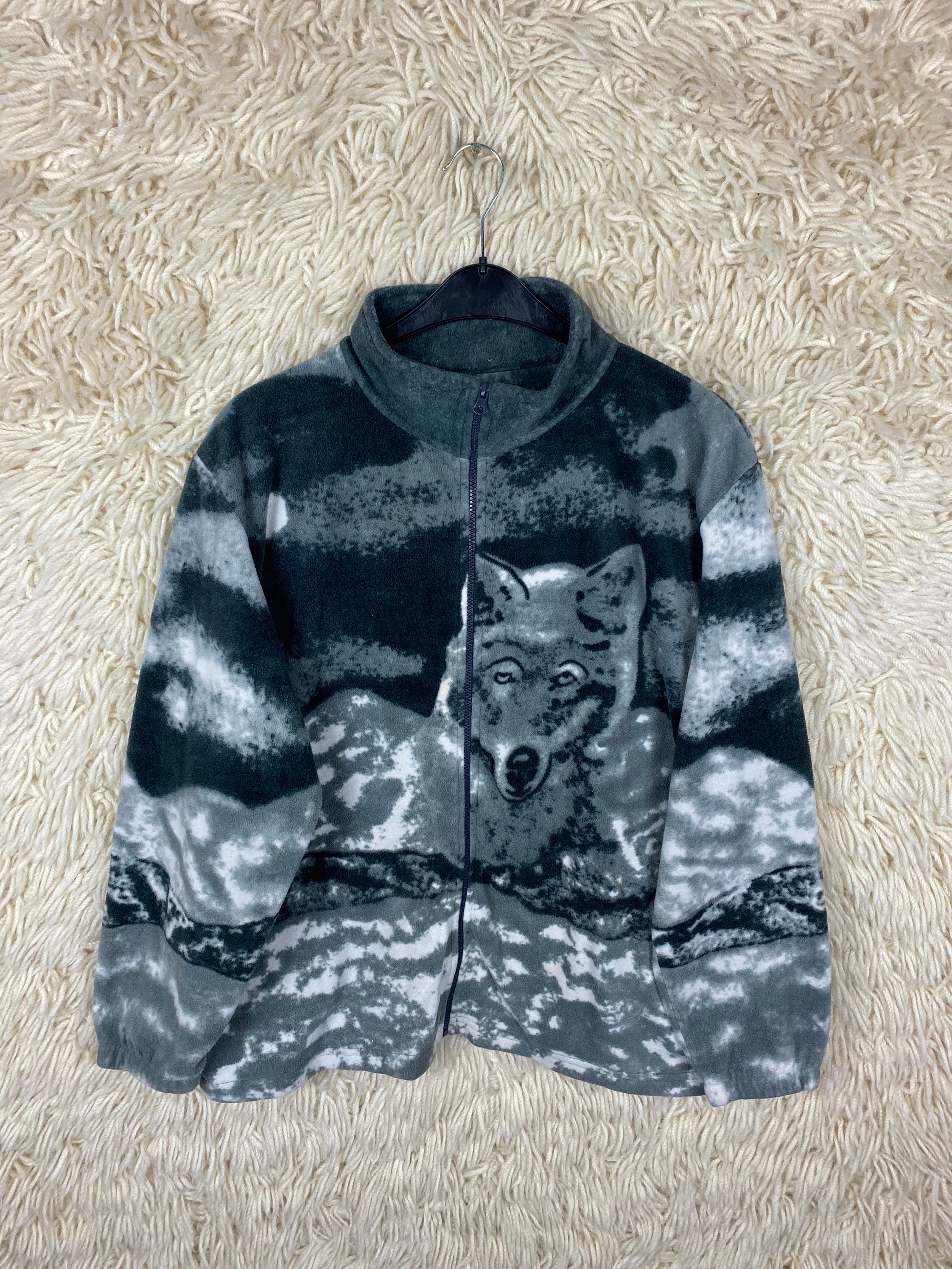 tiger print fleece jacket