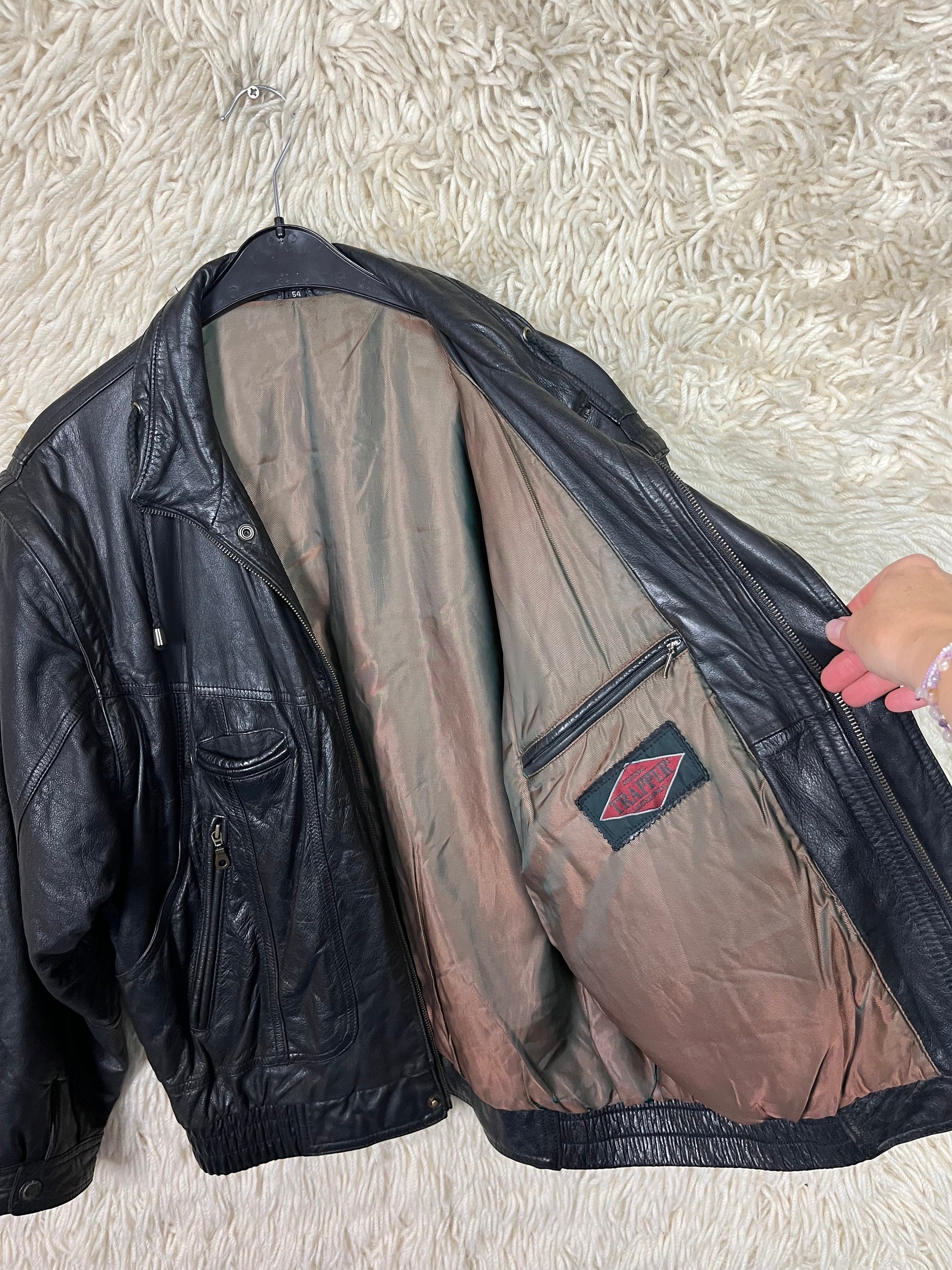 Vintage Leatherjacket Jacket Size M - L (54) Leather Jacket Vintage Leatherjacket Jacket Size M - L (54) Leather Jacket