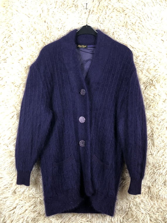 Vintage Angora Strickjacke Cardigan Jacke Women's