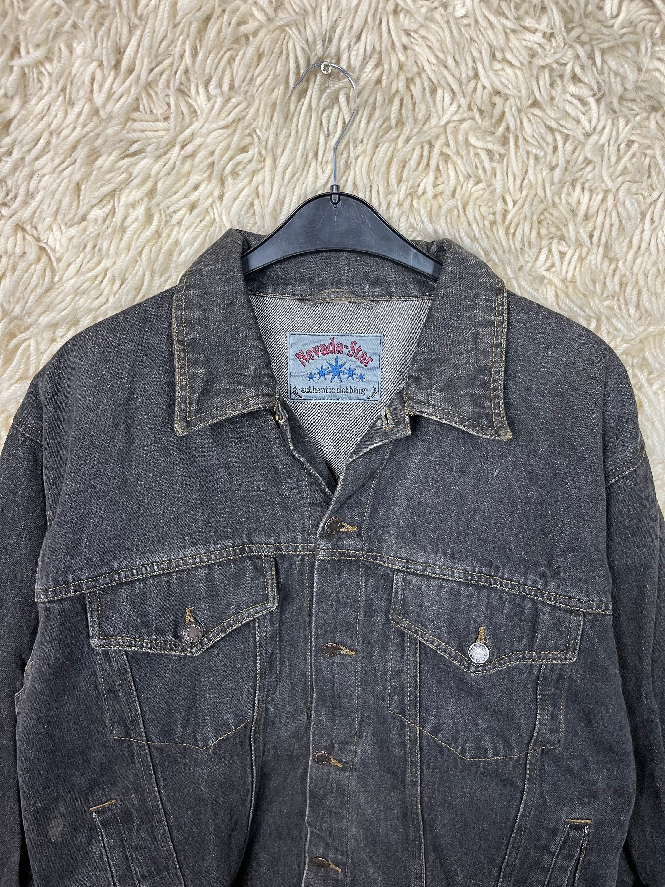 Vintage Denim Jacket Size M - XL Denim Jacket Jeans Jacket Vintage Denim Jacket Size M - XL Denim Jacket Jeans Jacket