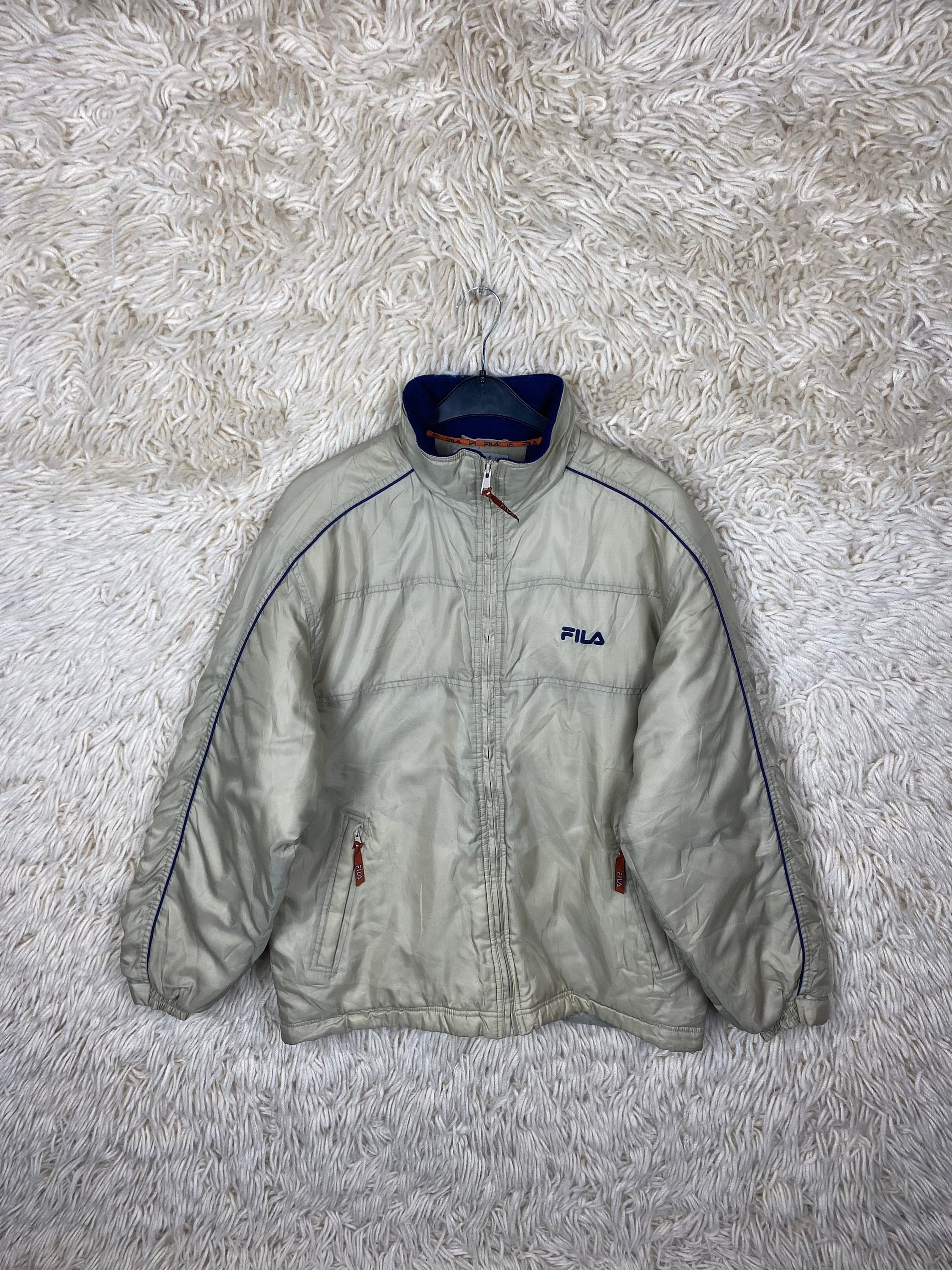 Vintage Fila Alternating Panels Crop Windbreaker Jacket