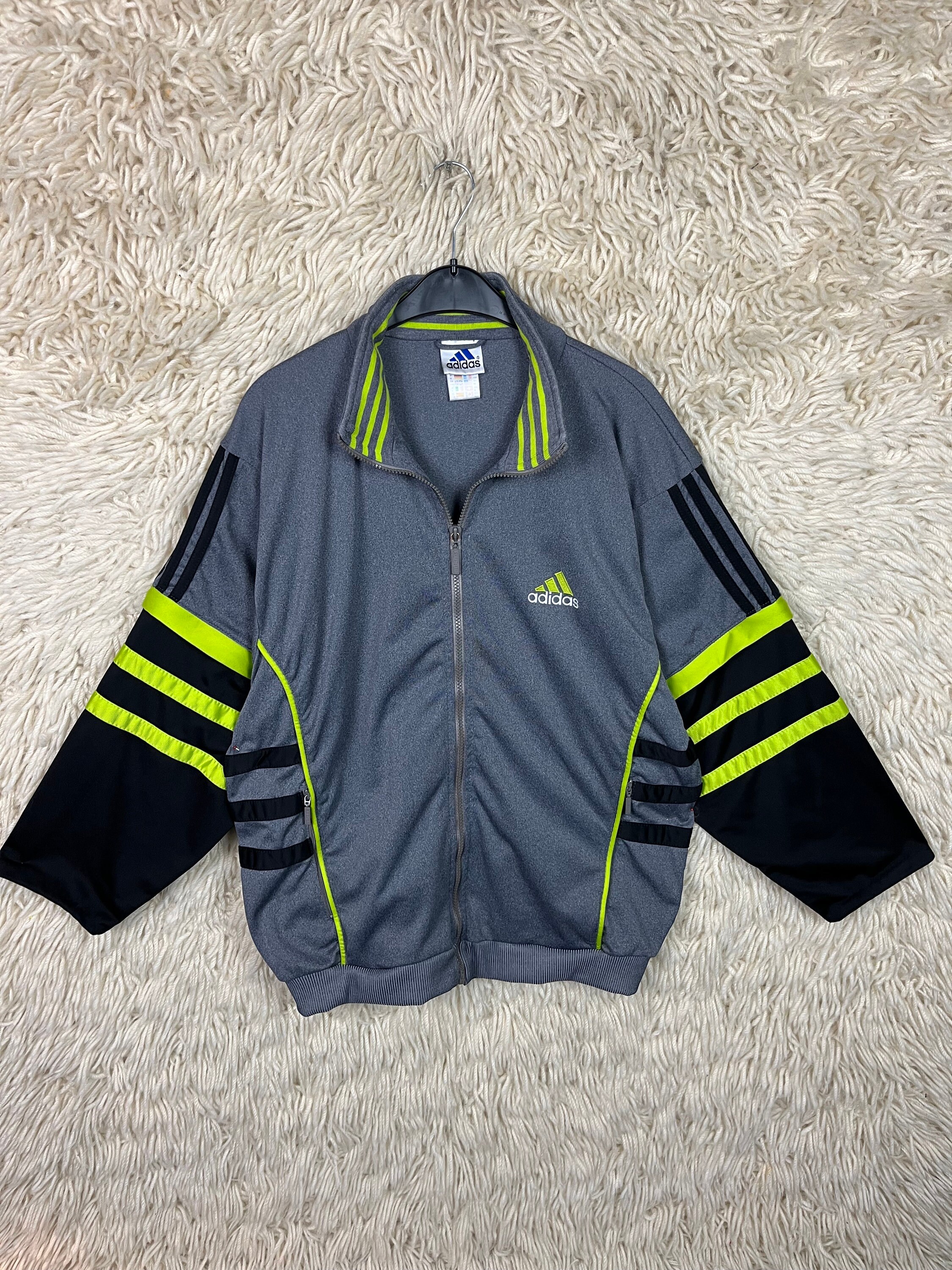 Giacca vintage Adidas taglia M L D6 F180 Giacca gilet Giacca sportiva Giacca vintage Old School anni 80 anni 90 Etsy Italia