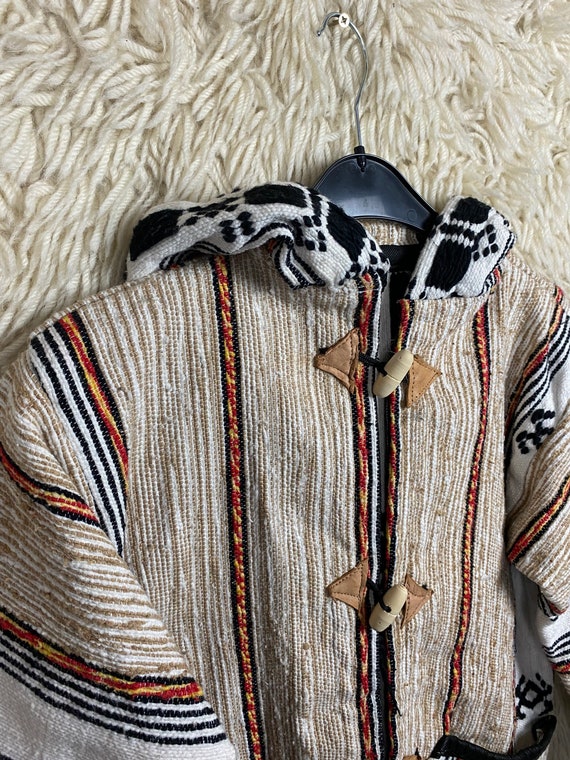 Vintage Size S - L Woven Jacket Ethnic Hoodie Lat… - image 5