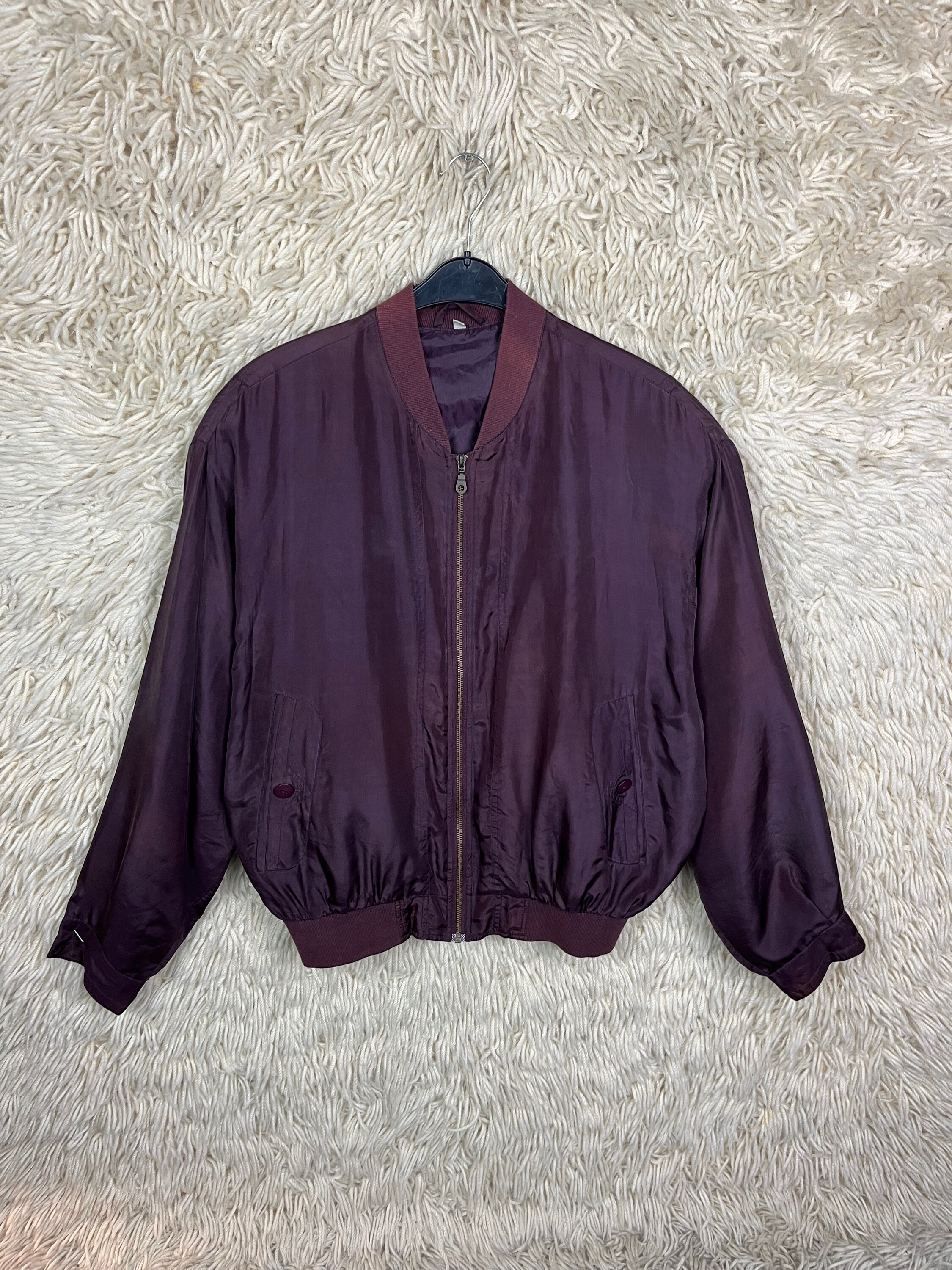 ク*コ様 ワイズ　ヴィンテージジャケット Vintage Silk Bomber Jacket Jacket Size L (52/54) Silk