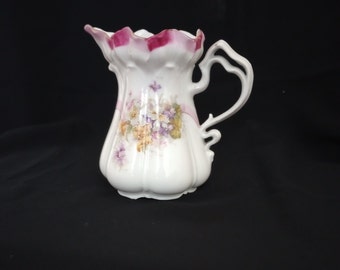 Vintage Creamer with flowers