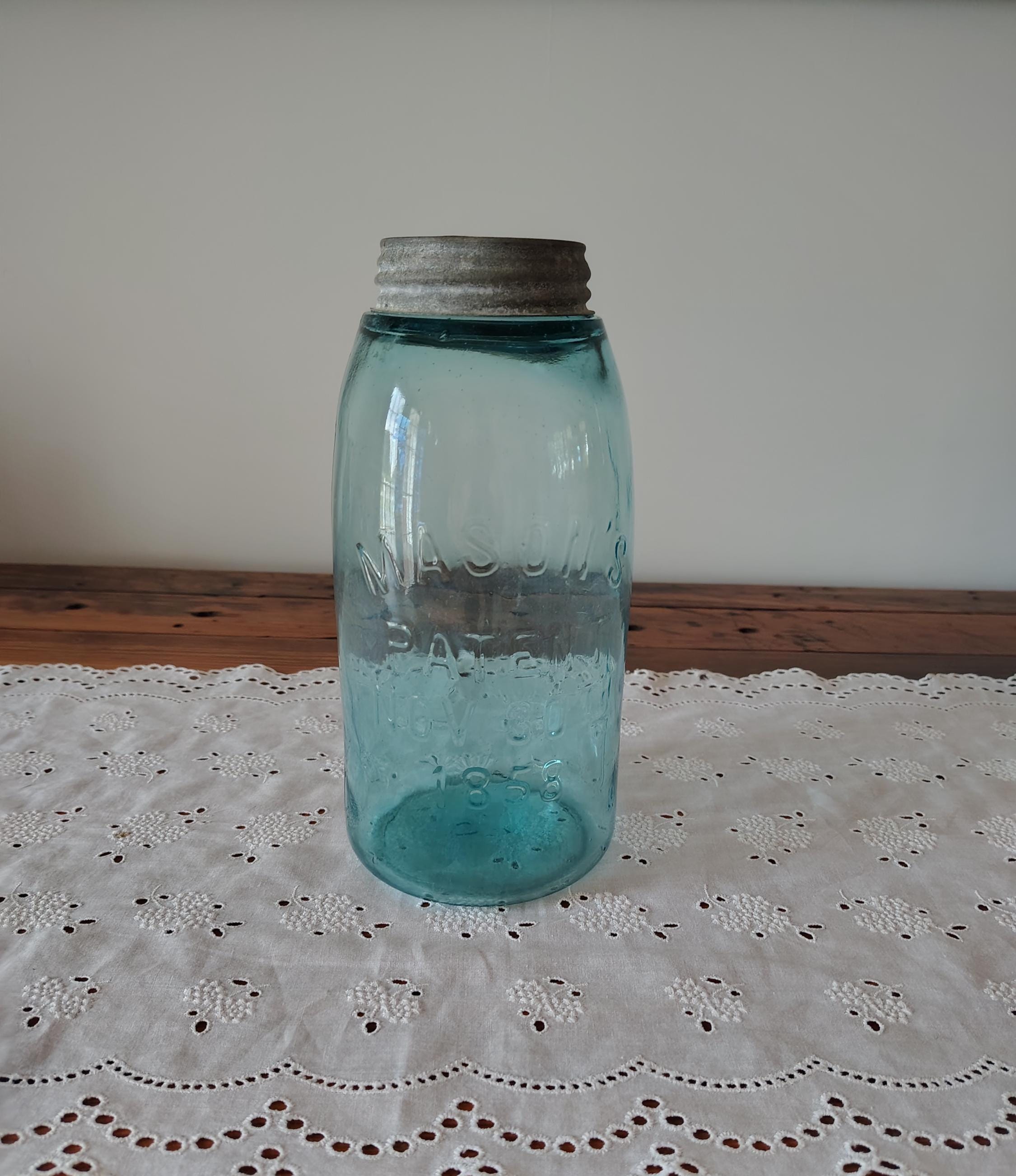 Vintage 2 Qt Mason Jar - Etsy