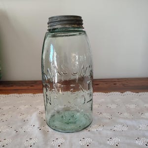 Vintage 2 Qt Mason Jar - Etsy