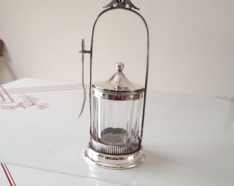 ヴィンテージ Vlasic Farms エンボス加工ガラス 80オンス ピクルス瓶