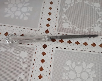 Antique Wellington Sterling Silver Carving Knife Sharpening Hone