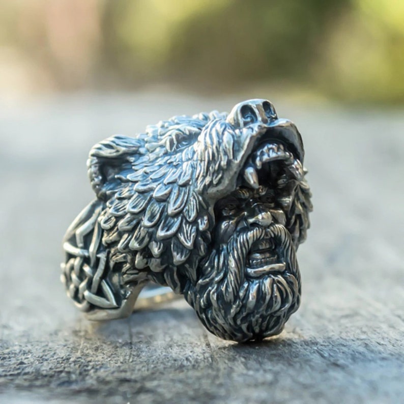 Bear Ring Ring for women. Bear Viking Viking Ring Men Viking Berserker Ring Viking Bear Warrior Ring Viking Ring Ring for men