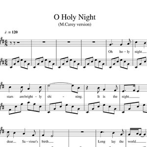 O Holy Night Sheet Music, with a Step by Step Chord Theory Lesson!