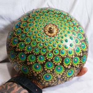 Hand Made, mandala dot art, Garden deco, paper weight, beautiful addition