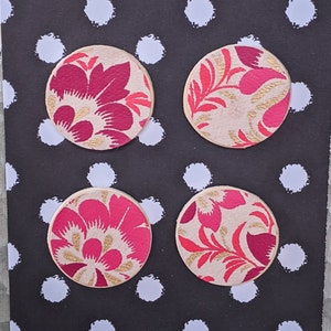Trendy magnet for fridge - Cute magnets, Floral Magnet Set of 4 - Office Decor, Fridge Magnets - Valentine&#39;s Gift