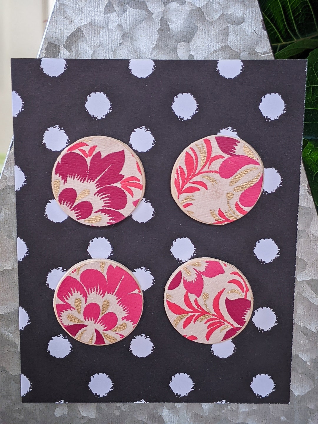 Trendy for Fridge Cute Floral Set of 4 Office