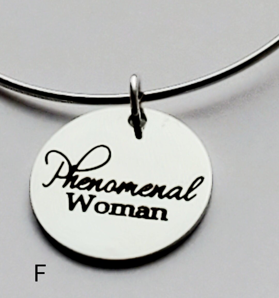 Women's Stainless Steel Bangles and Charms Etsy