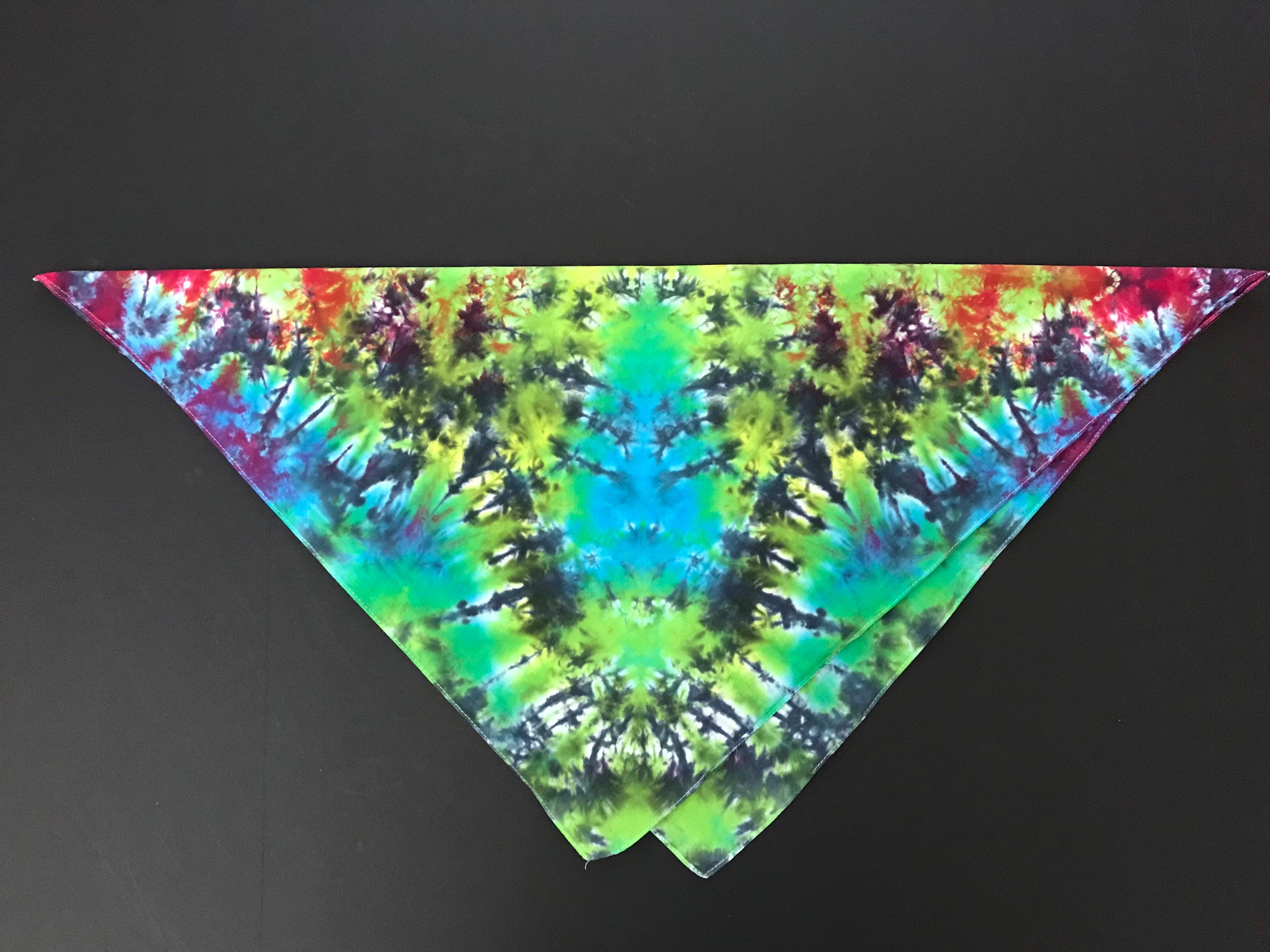 pastel tie dye bandana