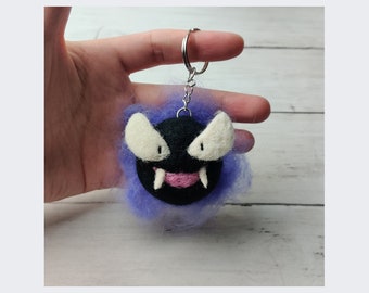 Gastly Needlefelt Keychain