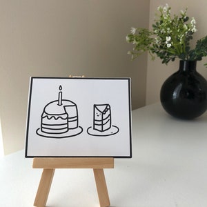 Piece of Cake Print/postcard/Birthday/Kawaii/Cute