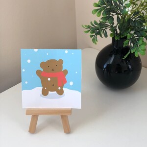 Série Beary Good/ Ours des neiges/ Impression ours mignon/ Anniversaire/ Célébration/Ours/Kawaii/Impression/Carte postale