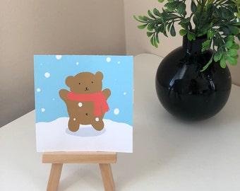Beary Good Series/ Snow Bear/ Cute Bear Print/ Birthday/ Celebration/Bear/Kawaii/Print/Postcard