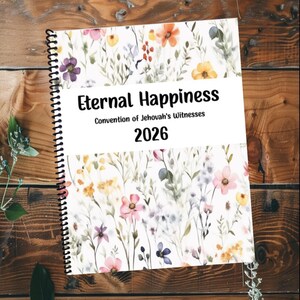 Jw convention Notebook Eternal Happiness 2026- with program